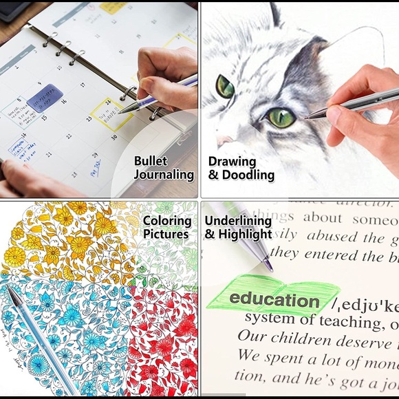 120 Unique Colors (No Duplicates) Gel Pens - Picture 4 of 6